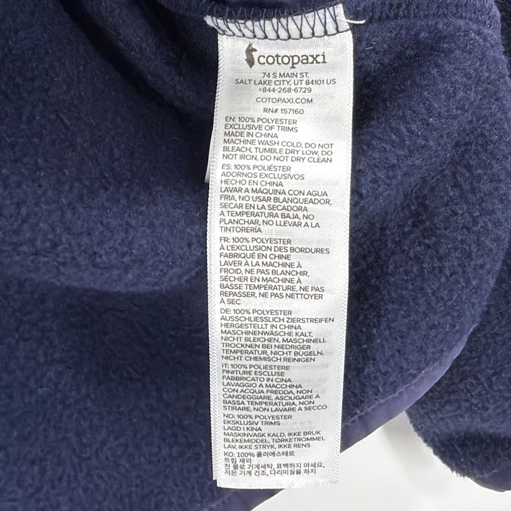 COTOPAXI Teca Fleece Jacket Full Zip Men's Large Blue Hiking Camping Trail Multi - Picture 10 of 14